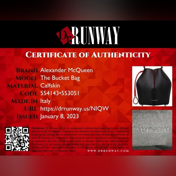 Alexander McQueen The Bucket Bag Black Calf Leather Small. Sold Out Everywhere!! - Picture 8 of 8